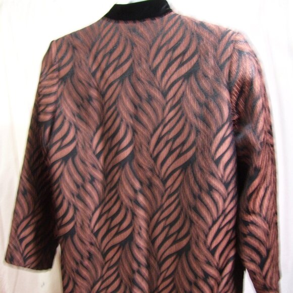 Drapers and Damon Chocolate Brown Black Jacket  Size L  NWOT - Picture 4 of 6